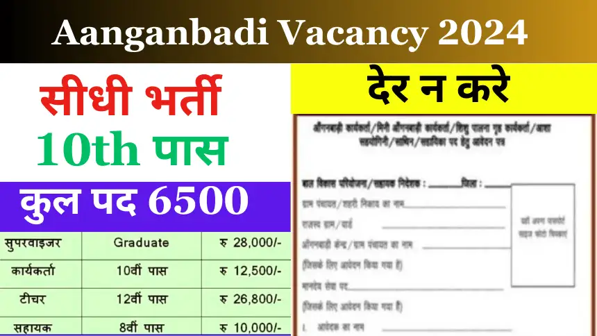 Anganwadi Vacancy 2024